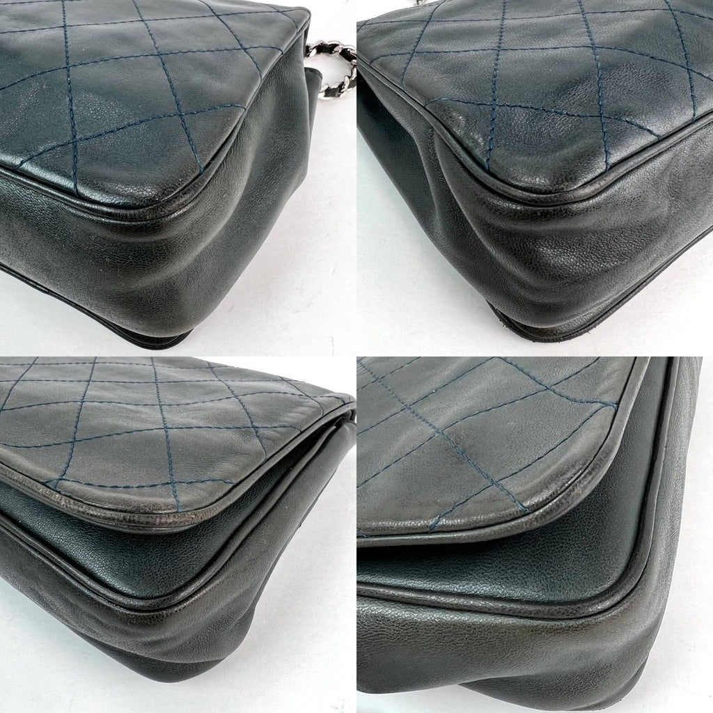 Chanel Quilted Lambskin Stitched Wallet on a Chain Crossbody Bag