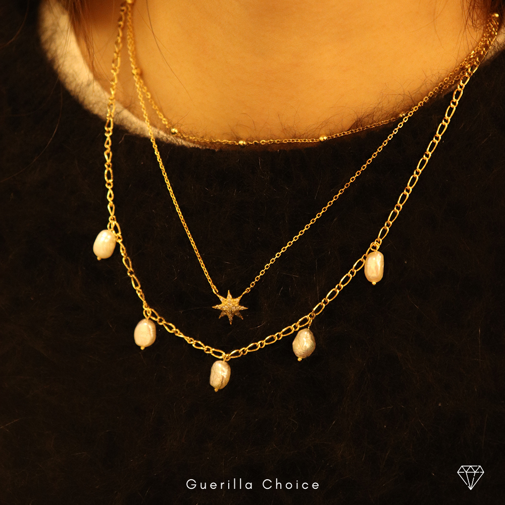 PEARL CHARM 18K GOLD PLATED