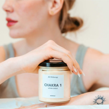 Chakra Healing Lotion Candle Number 1