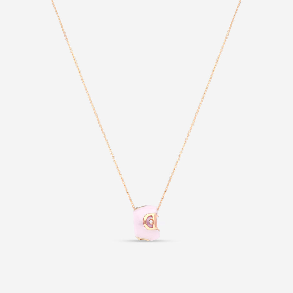 Damiani 18K Rose Gold & Ceramic Diamond Pendant Necklace 20078429