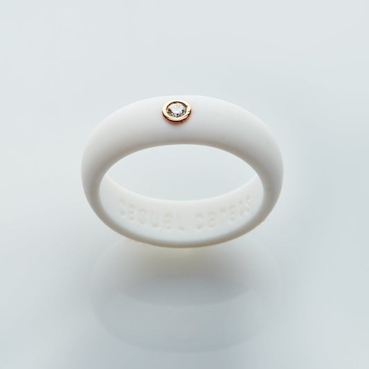 April -Diamond Silicone Ring