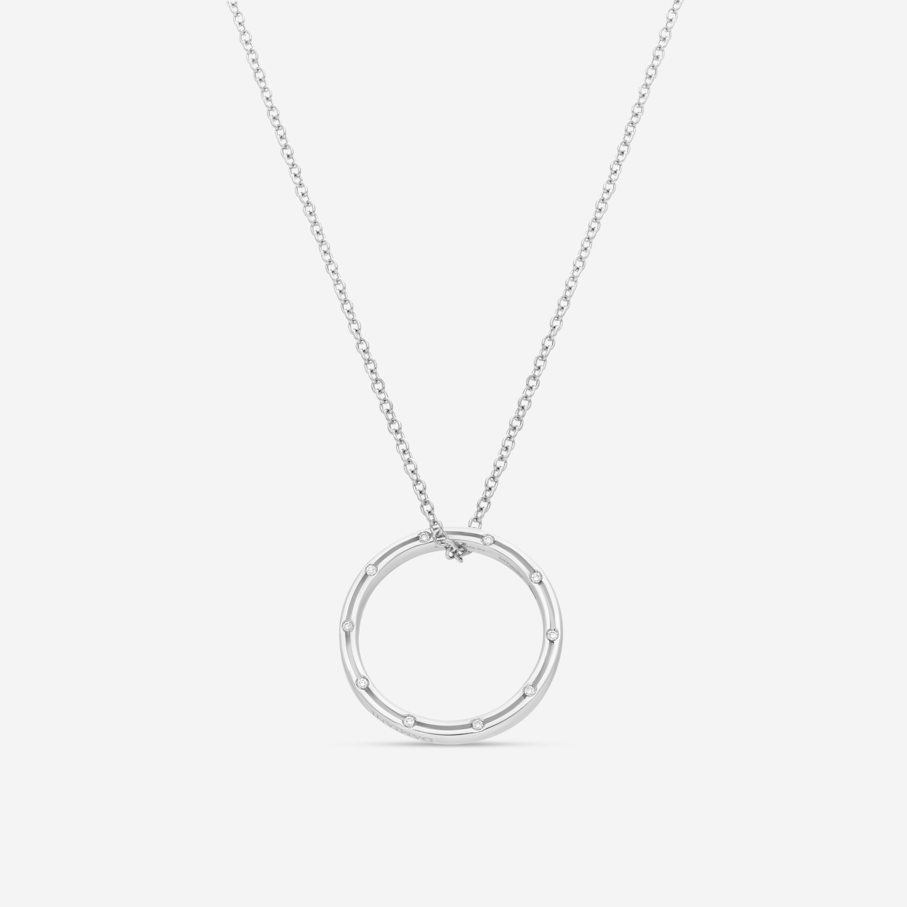 Damiani 18K Whıte Gold Diamond Pendant Necklace 20012010