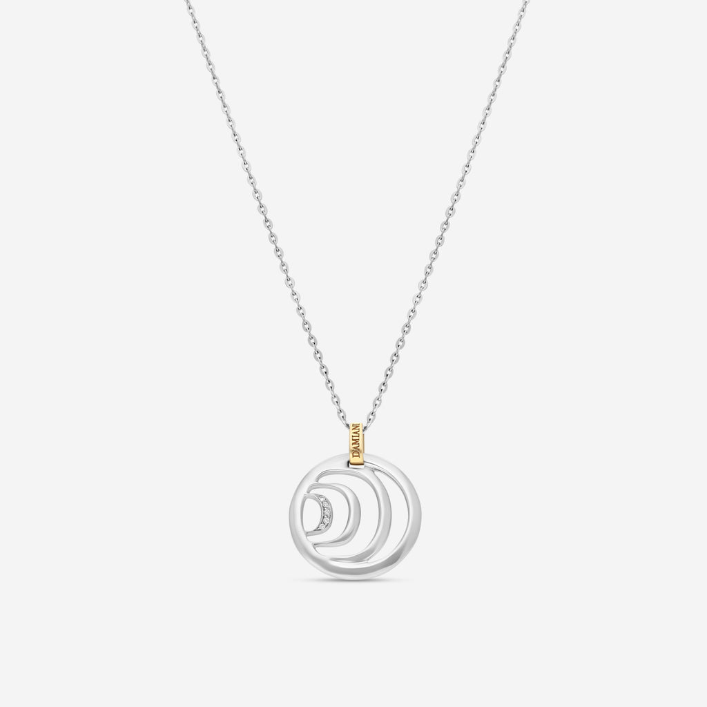 Damiani 18K Whıte Gold Diamond Pendant Necklace 20023976
