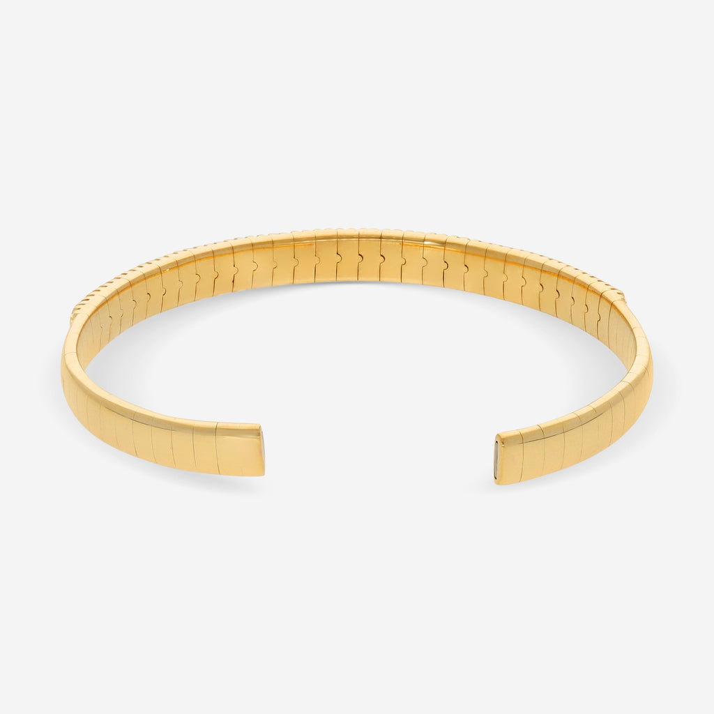 Damiani 18K Yellow Gold Diamond Bangle Bracelet 20038901