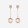 Damiani D. Side 18K Rose Gold Mother Of Pearl Diamond Drop Earrings 20086901