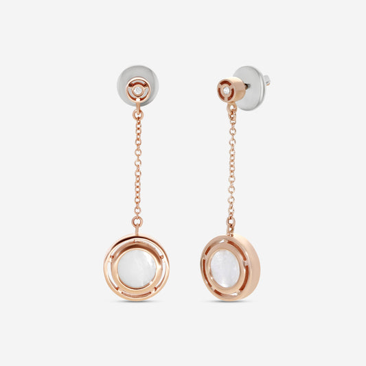 Damiani D. Side 18K Rose Gold Mother Of Pearl Diamond Drop Earrings 20086901