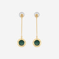 Damiani D. Side 18K Yellow Gold Diamond & Malachite Drop Earrings 20086902