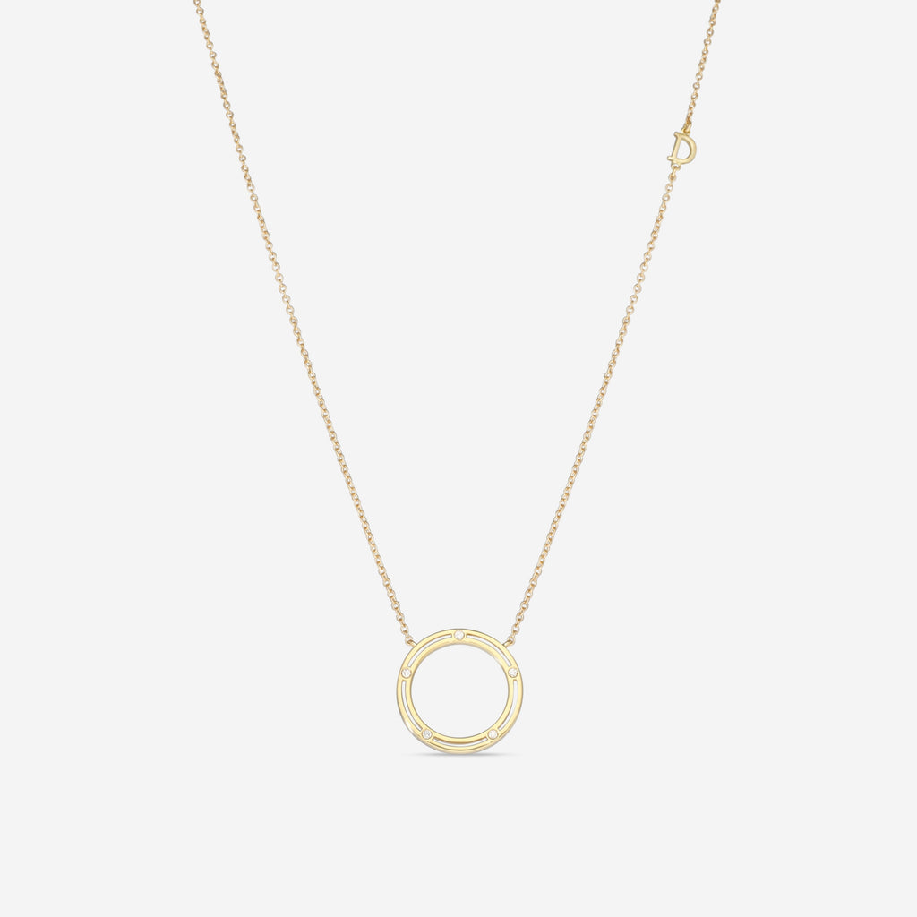 Damiani 18K Yellow Gold Diamond Rope Necklace 20087269