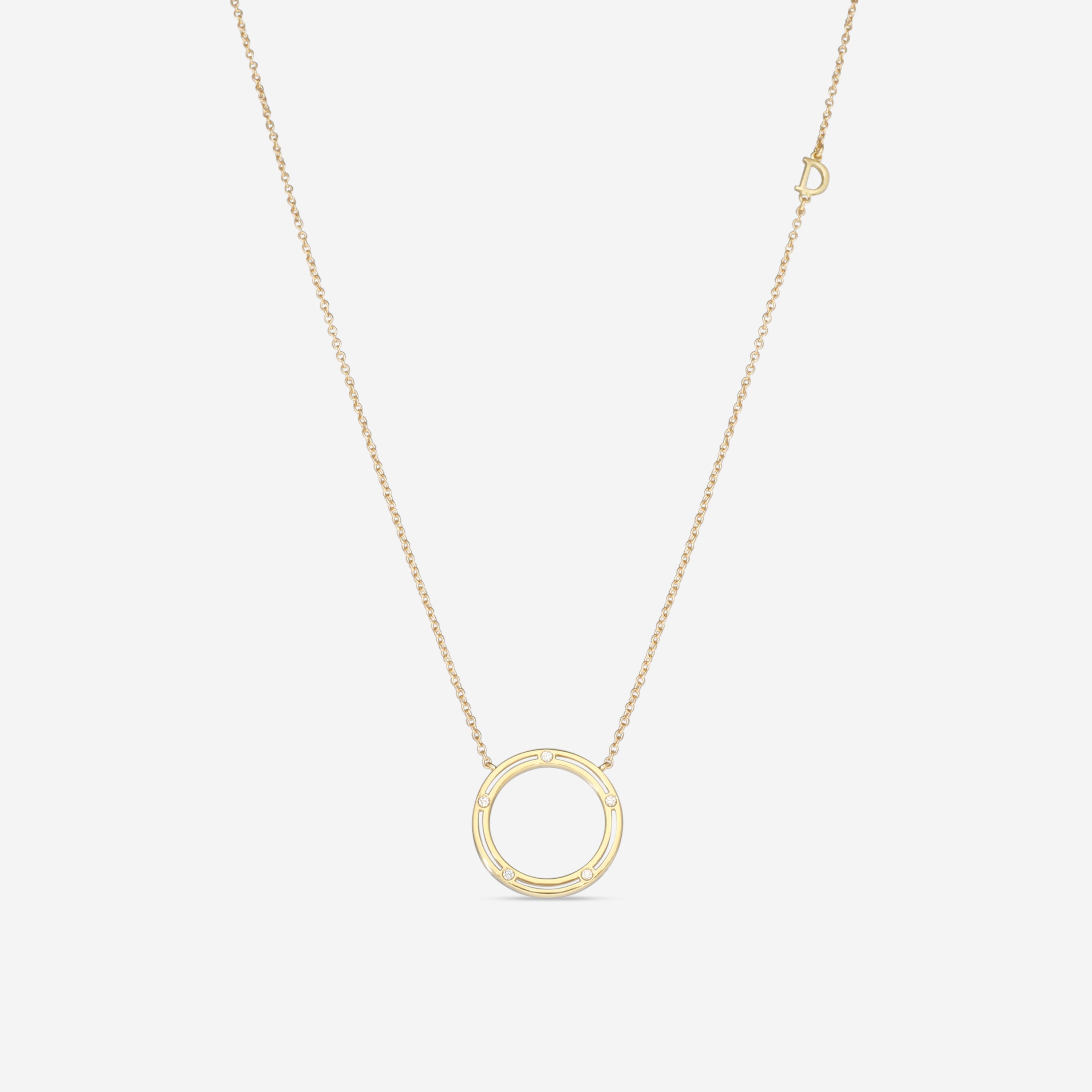 Damiani 18K Yellow Gold Diamond Rope Necklace 20087269