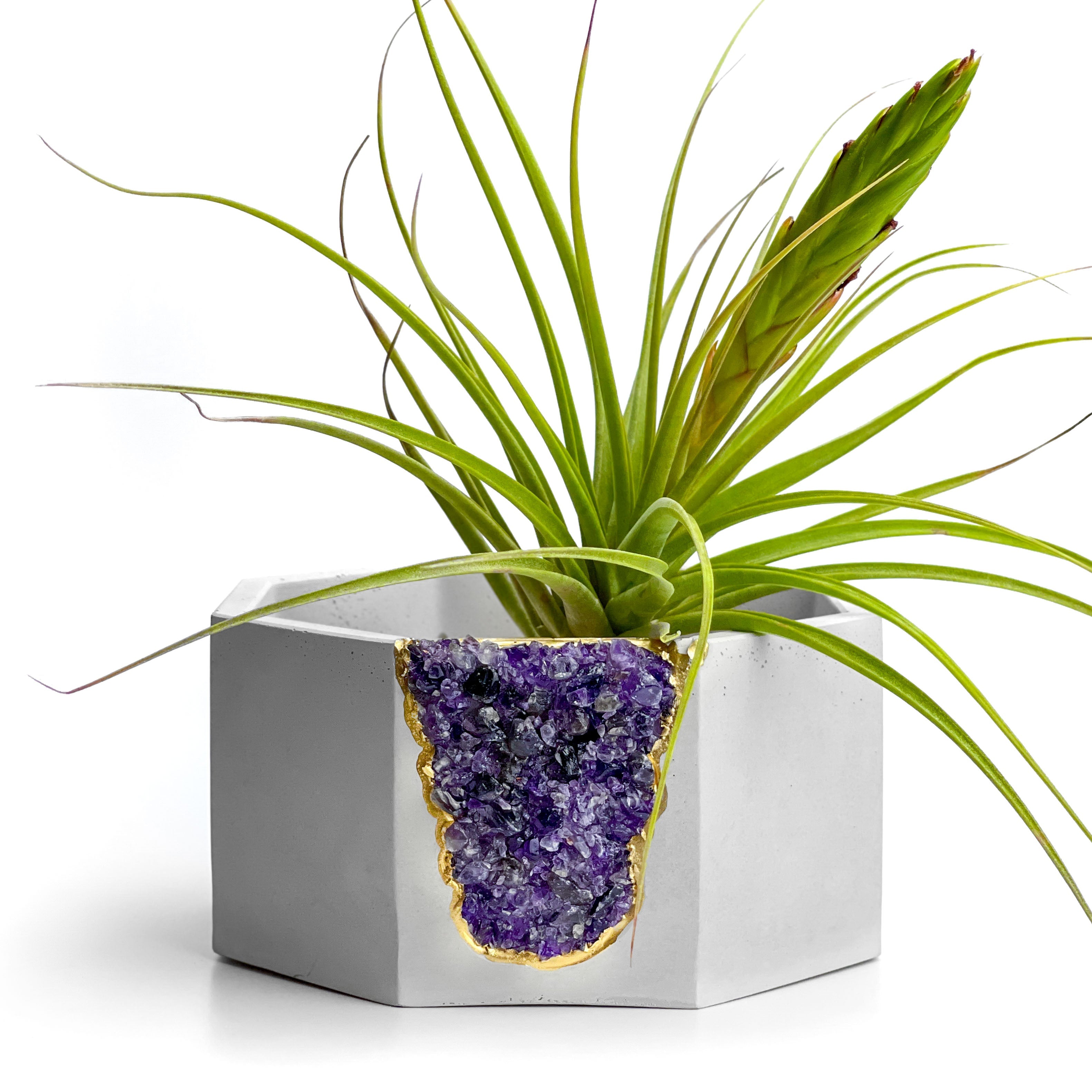 AMETHYST GEODE PLANTER