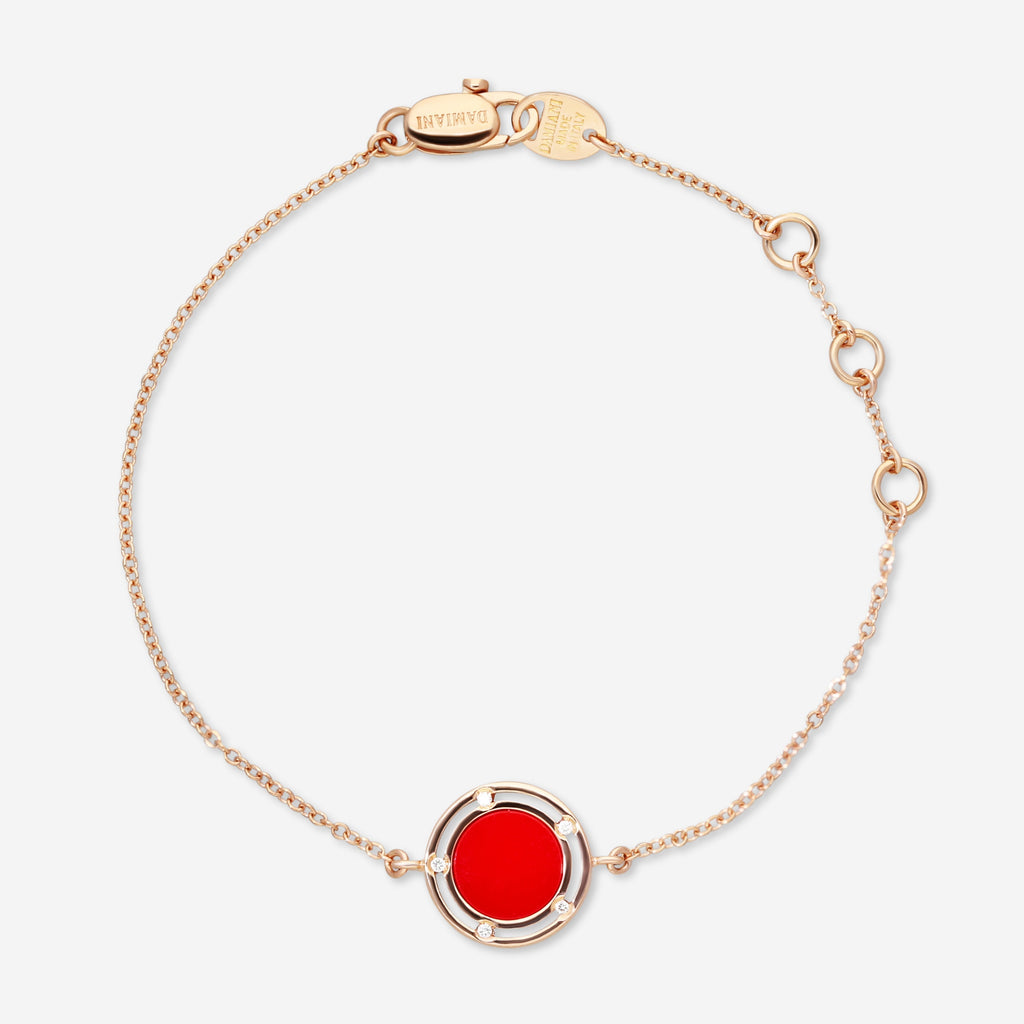Damiani 18K Rose Gold Diamond Chain Bracelet 20086909