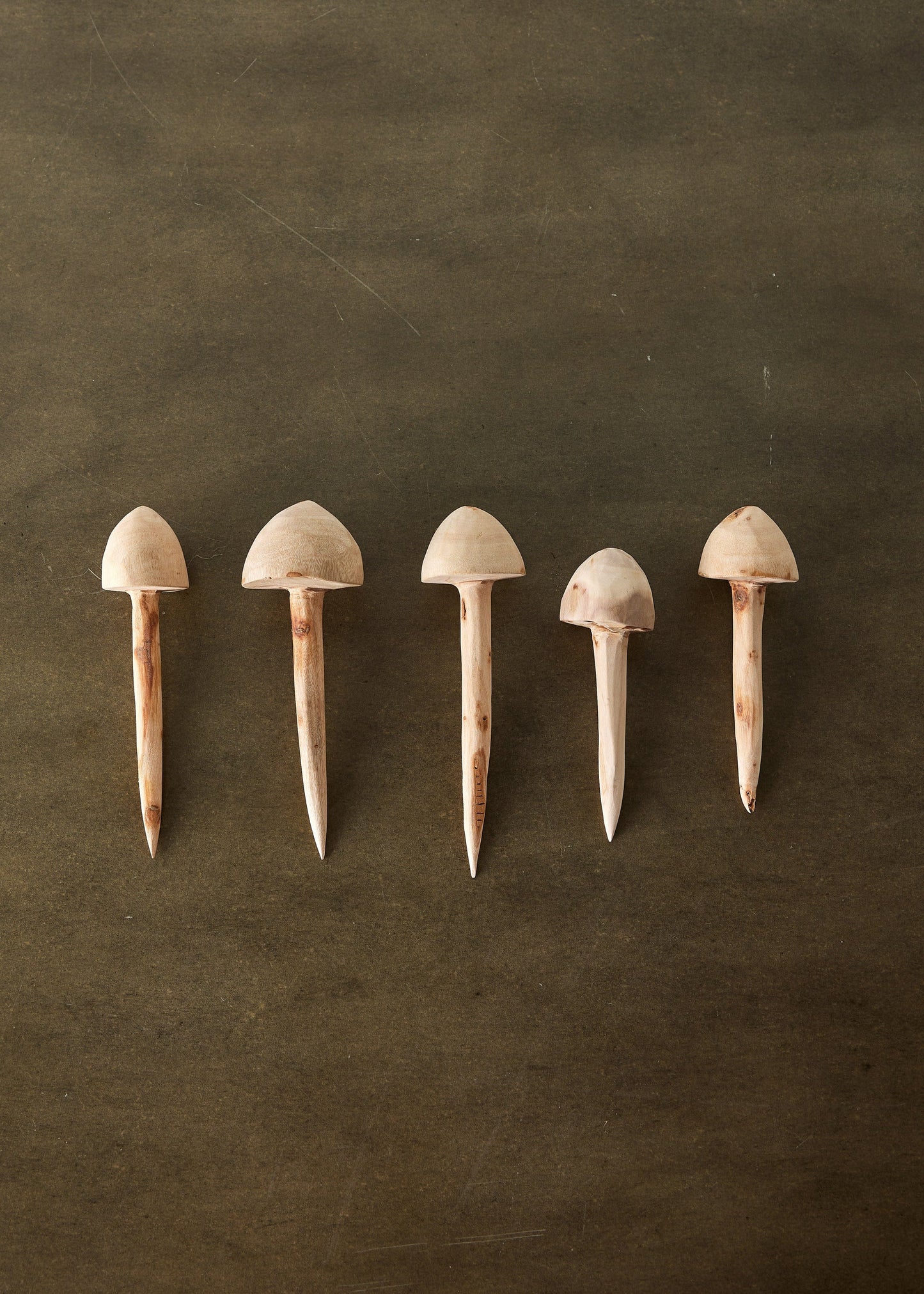Wooden Mushroom Garden Stick