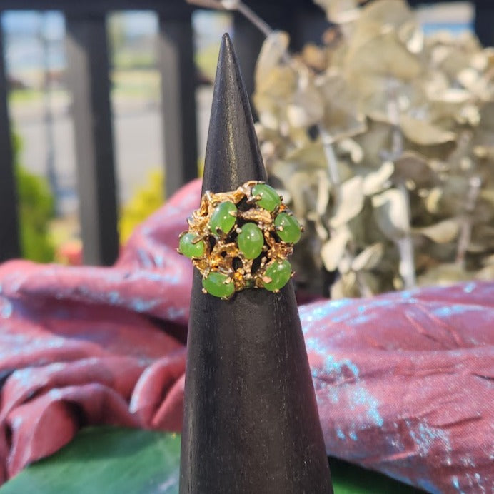 Vintage Jade"Power" Ring - #230G