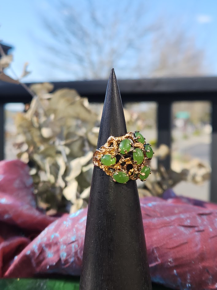 Vintage Jade"Power" Ring - #230G