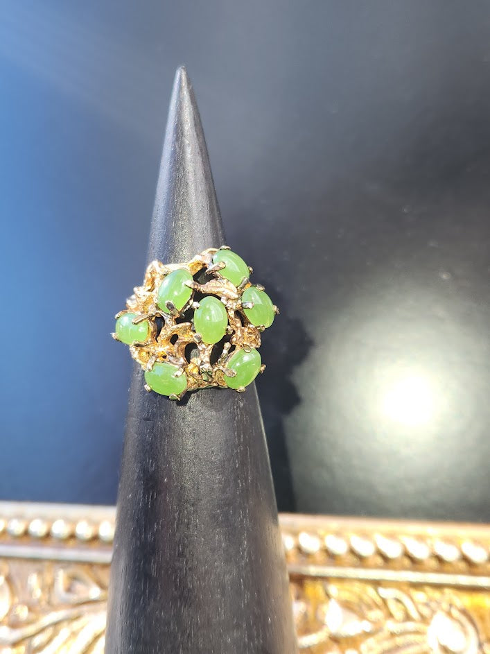 Vintage Jade"Power" Ring - #230G