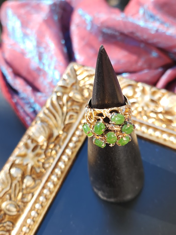 Vintage Jade"Power" Ring - #230G