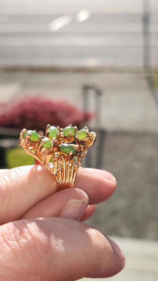 Vintage Jade Ring -#228G-A