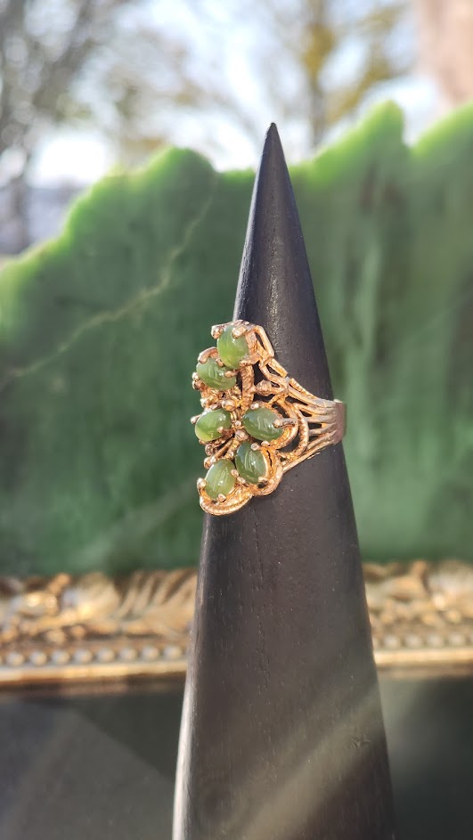 Vintage Jade Ring -#228G-A