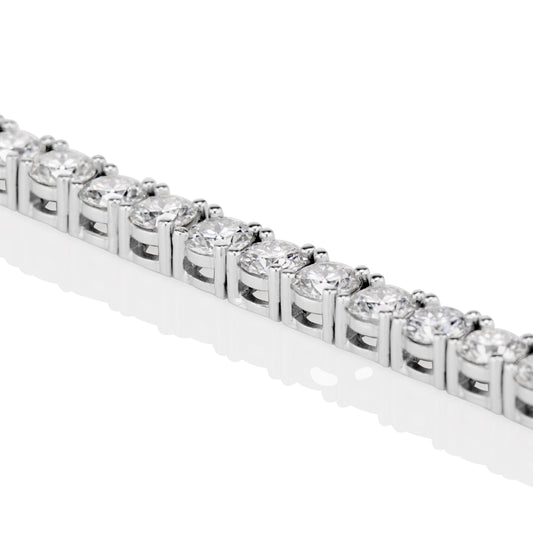 4MM Moissanite Tennis Bracelet in Solid 925 Silver