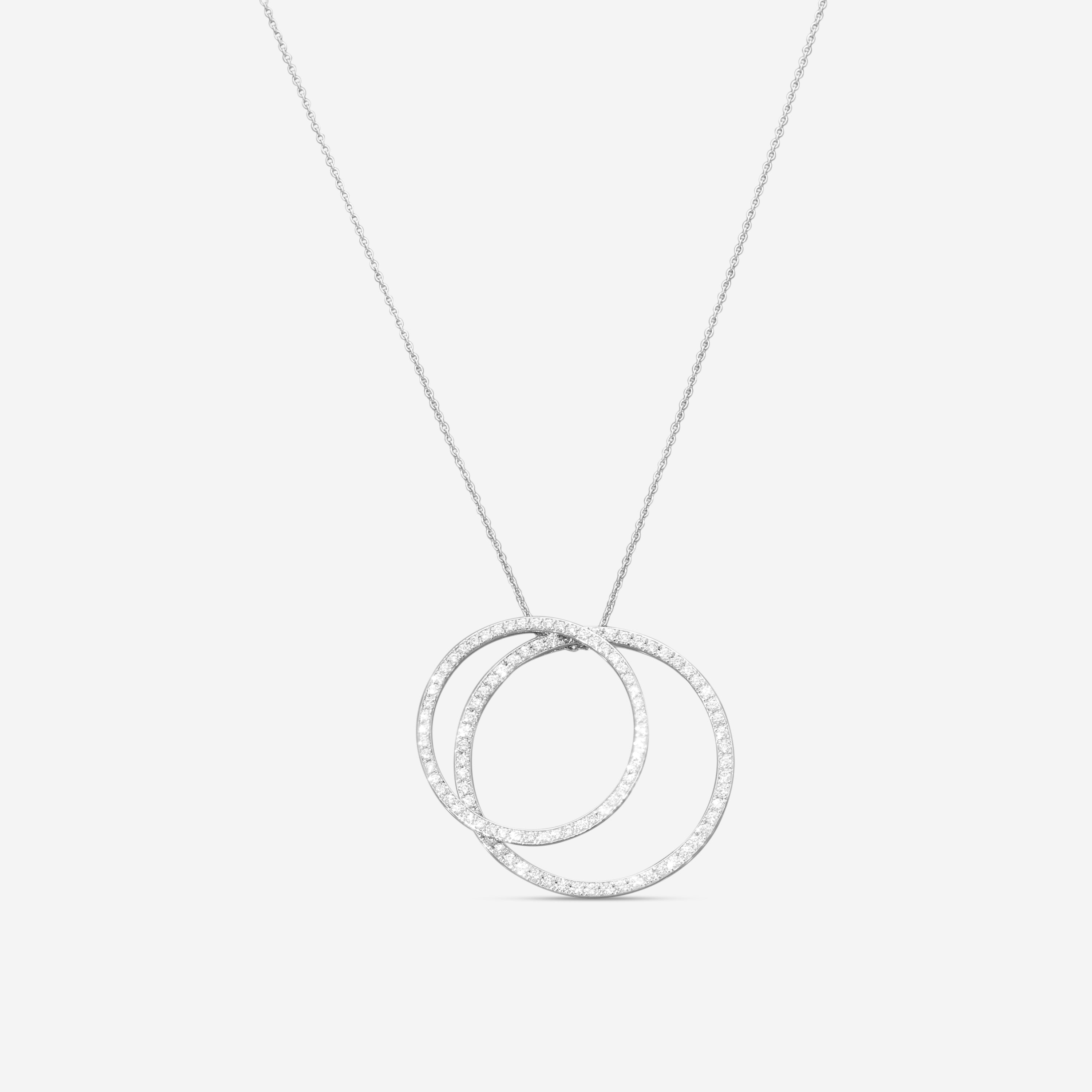 Roberto Coin 18K White Gold Diamond Pendant Necklace 001040AWCHX0