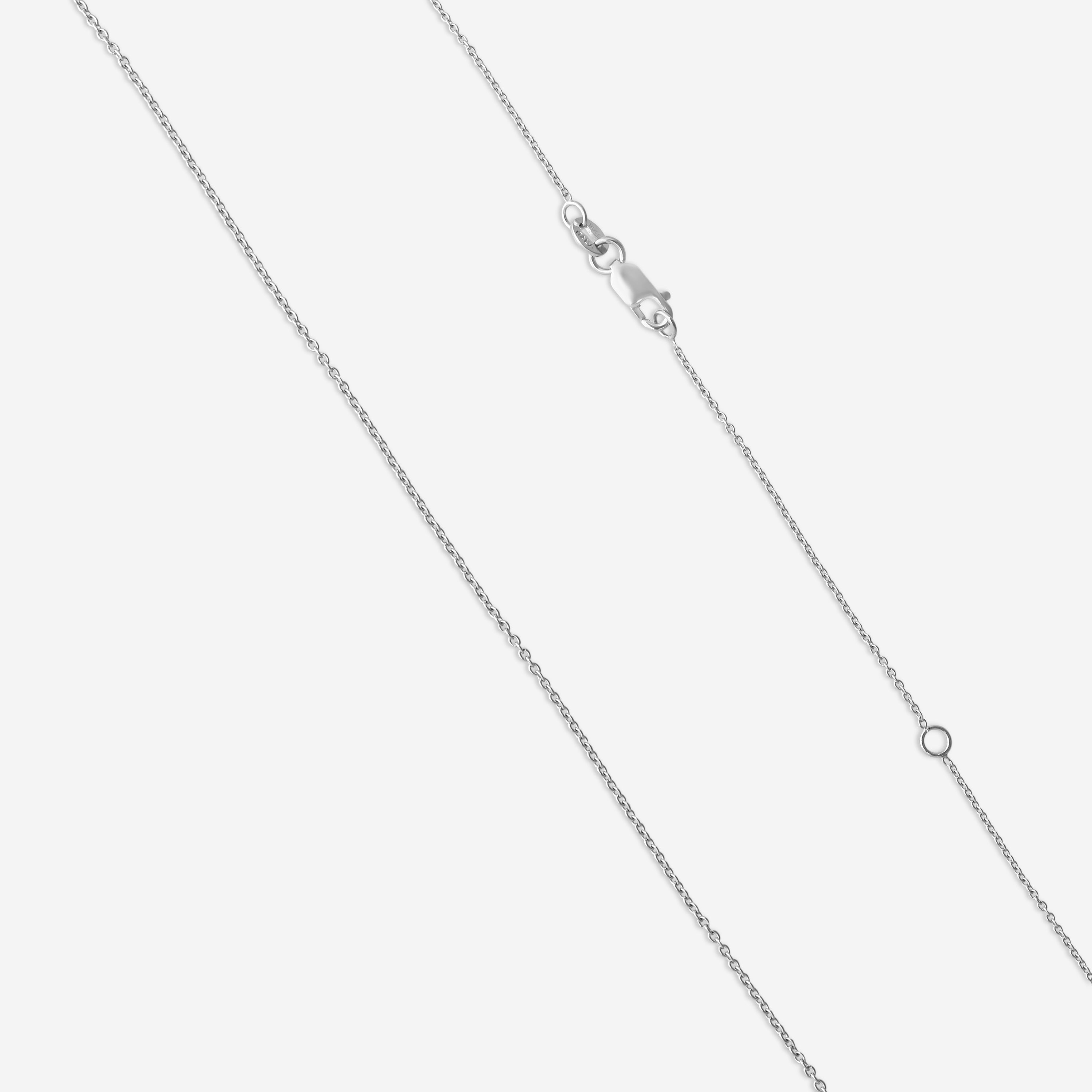 Roberto Coin 18K White Gold Diamond Pendant Necklace 001040AWCHX0