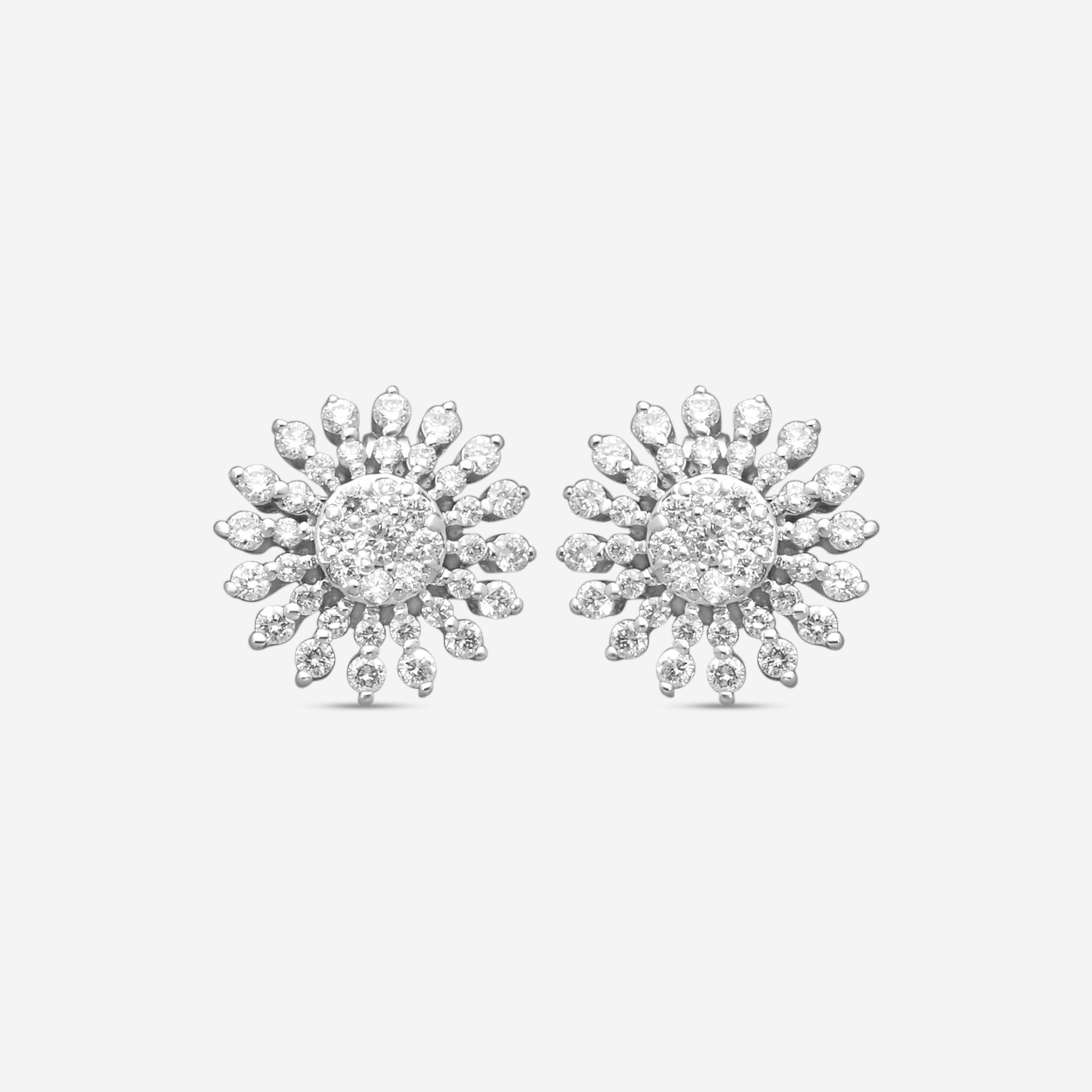 Roberto Coin 18K White Gold Diamond Stud Earrings 111388AWERX0