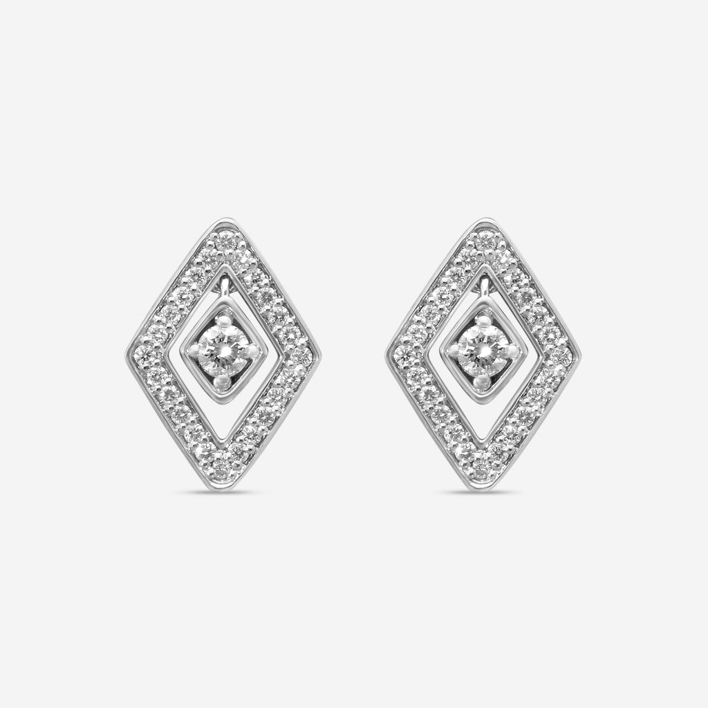 Roberto Coin 18K White Gold Diamond Stud Earrings 111481AWERX0