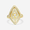 Roberto Coin 18K Yellow Gold Diamond Statement Ring Sz. 6.5 111494AY65X0