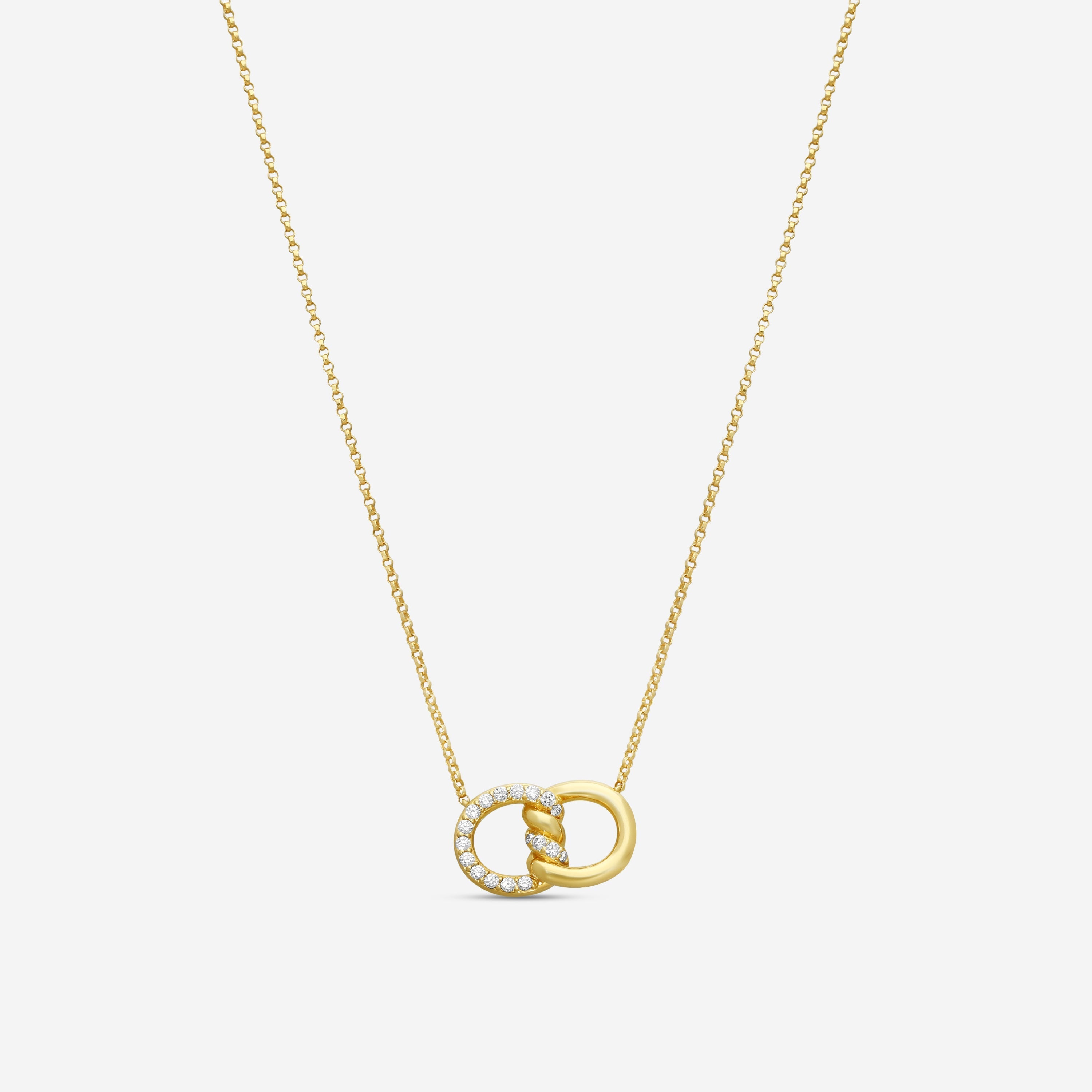 Roberto Coin 18K Yellow Gold Diamond Pendant Necklace 7773242AYCHX