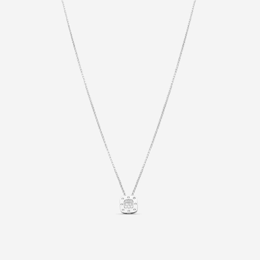 Roberto Coin Pois Moi 18K White Gold Diamond Pendant Necklace 777922AW18X0