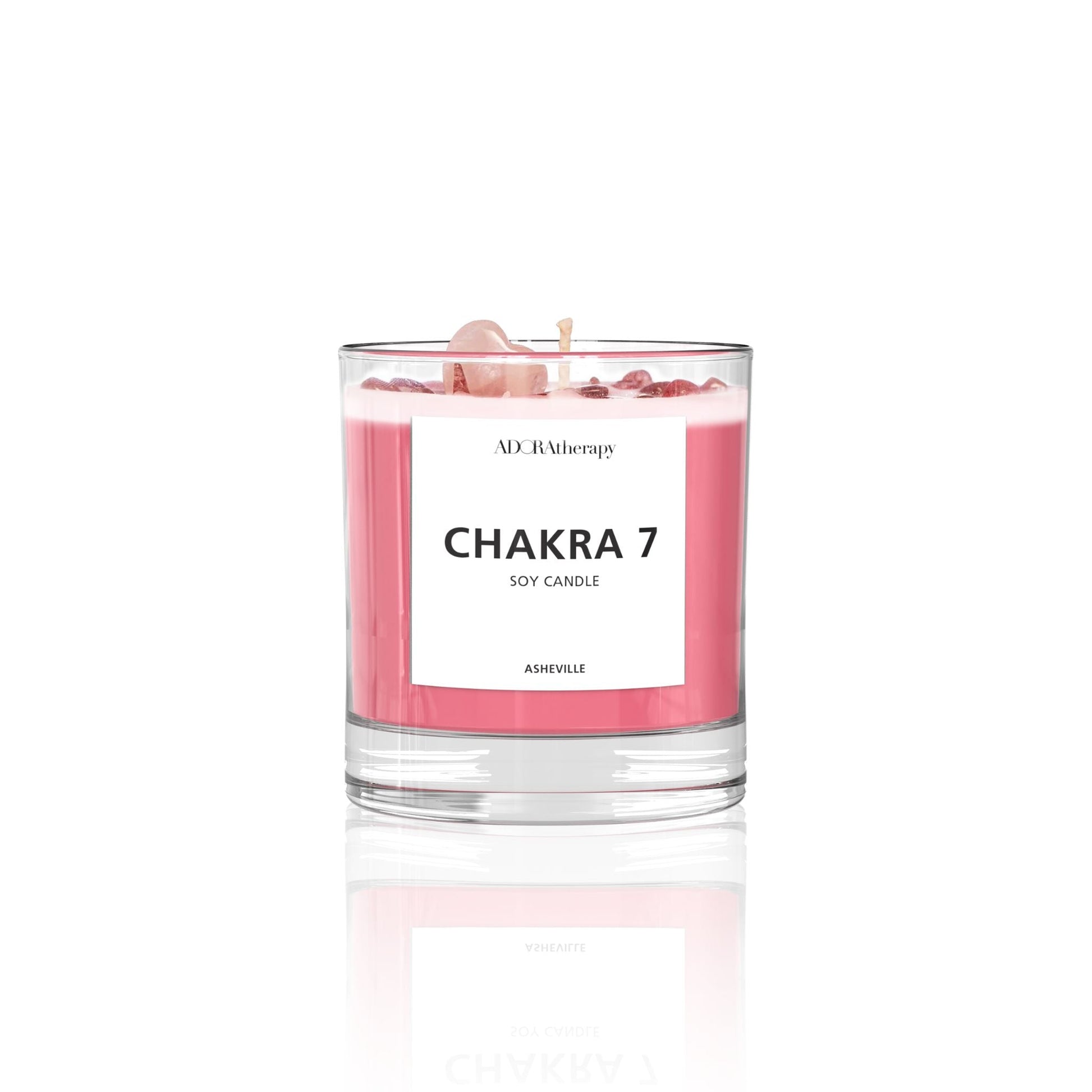 Chakra 7 soy candle