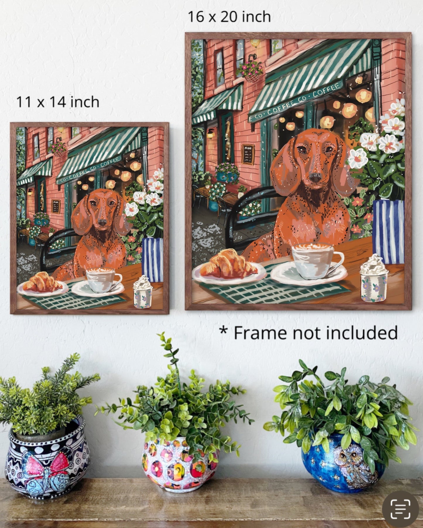 Dachshund - Build Your Own Pet Portrait Print