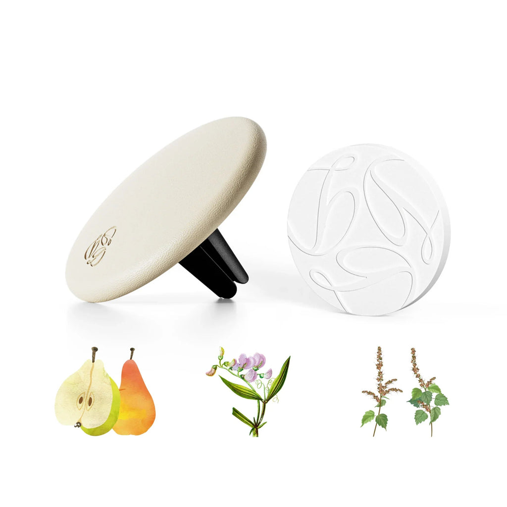 Freesia - Cream Lambskin Car Diffuser and Insert