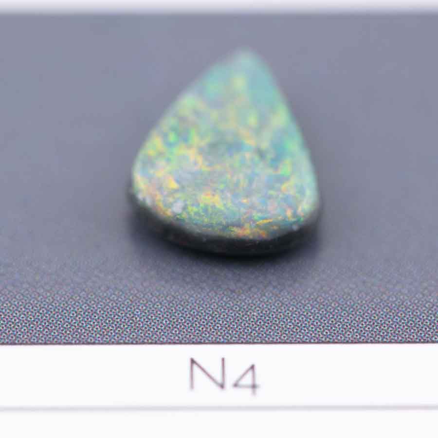 Triangle Natural Australian Black Opal Loose Gemstone 0.98ct