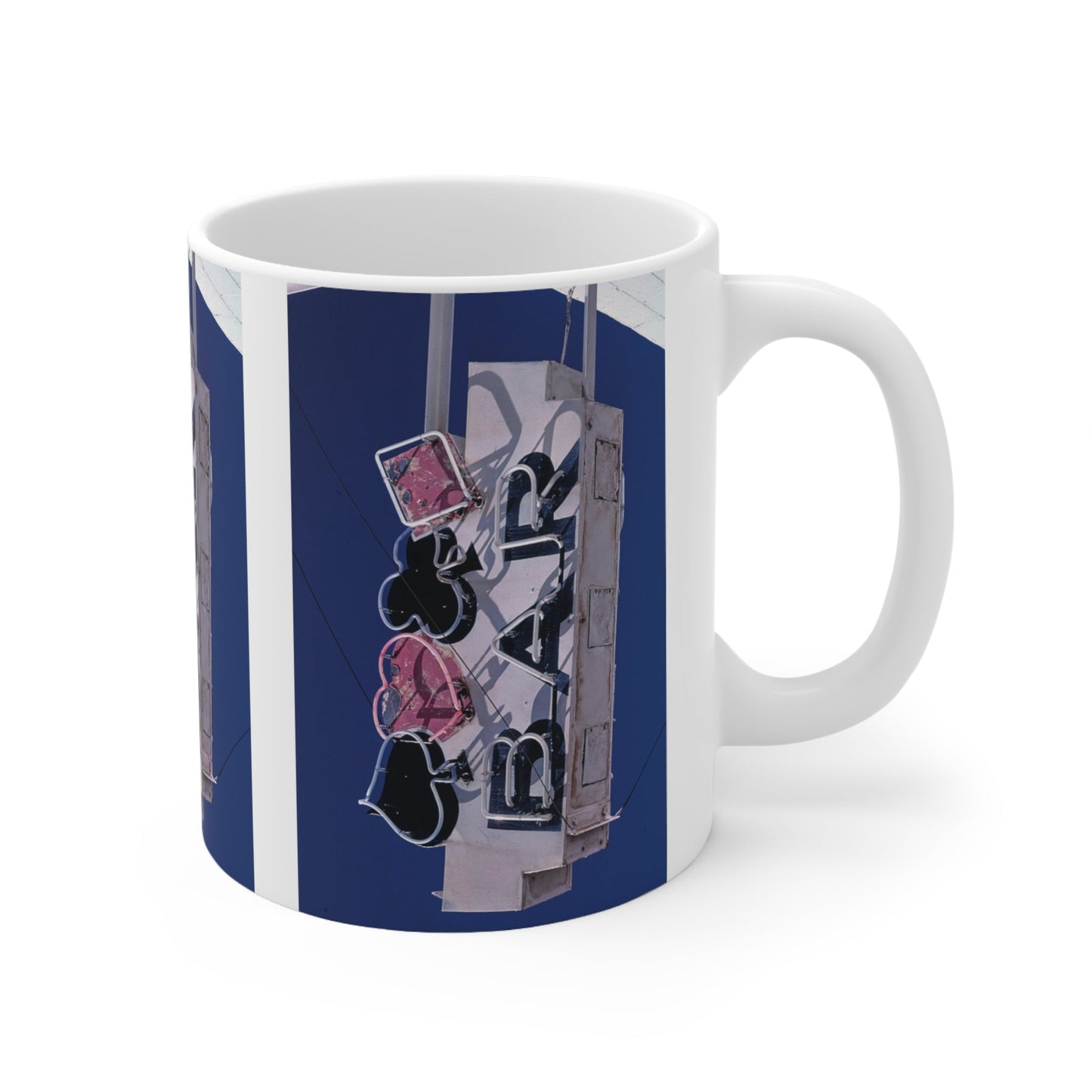 ROADSIDE MUGS - Neon Bar Ceramic Mug 11oz