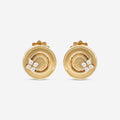 Roberto Coin Love in Verona 18K Yellow Gold Diamond Earrings 8883124AYERX