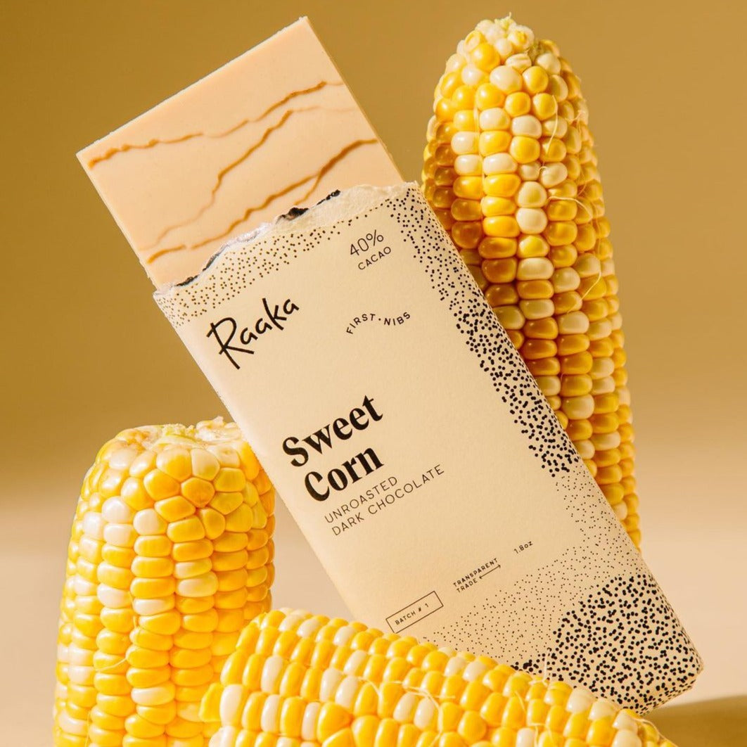 Sweet Corn White Chocolate - Raaka Chocolate