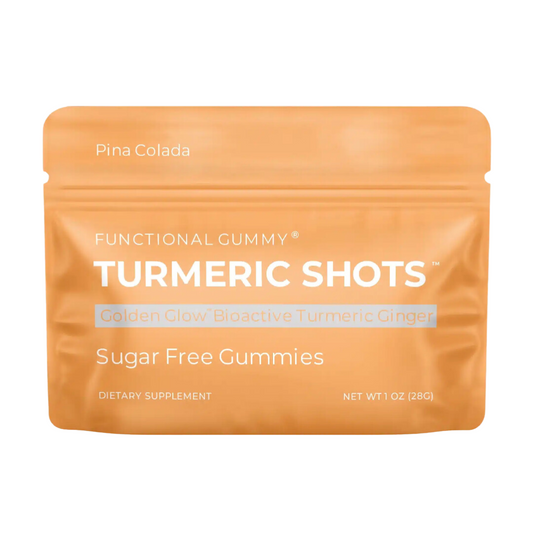 SUGAR FREE – Golden Glow Turmeric & Ginger Gummies (12-Pack)