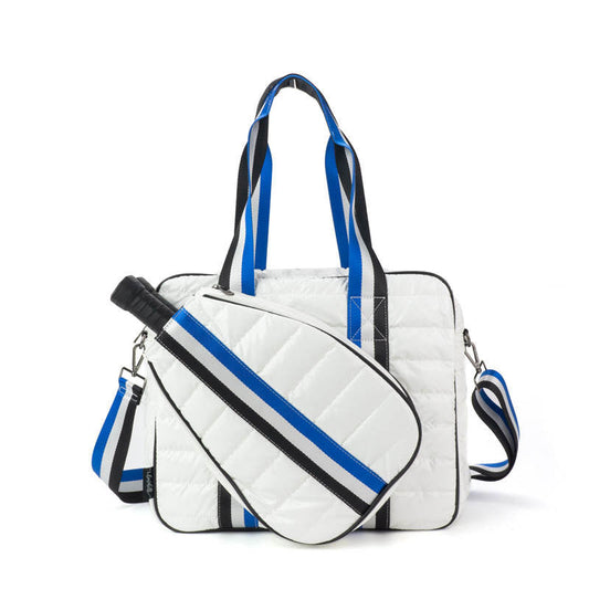 Pickleball Tote Courtly White/Blue