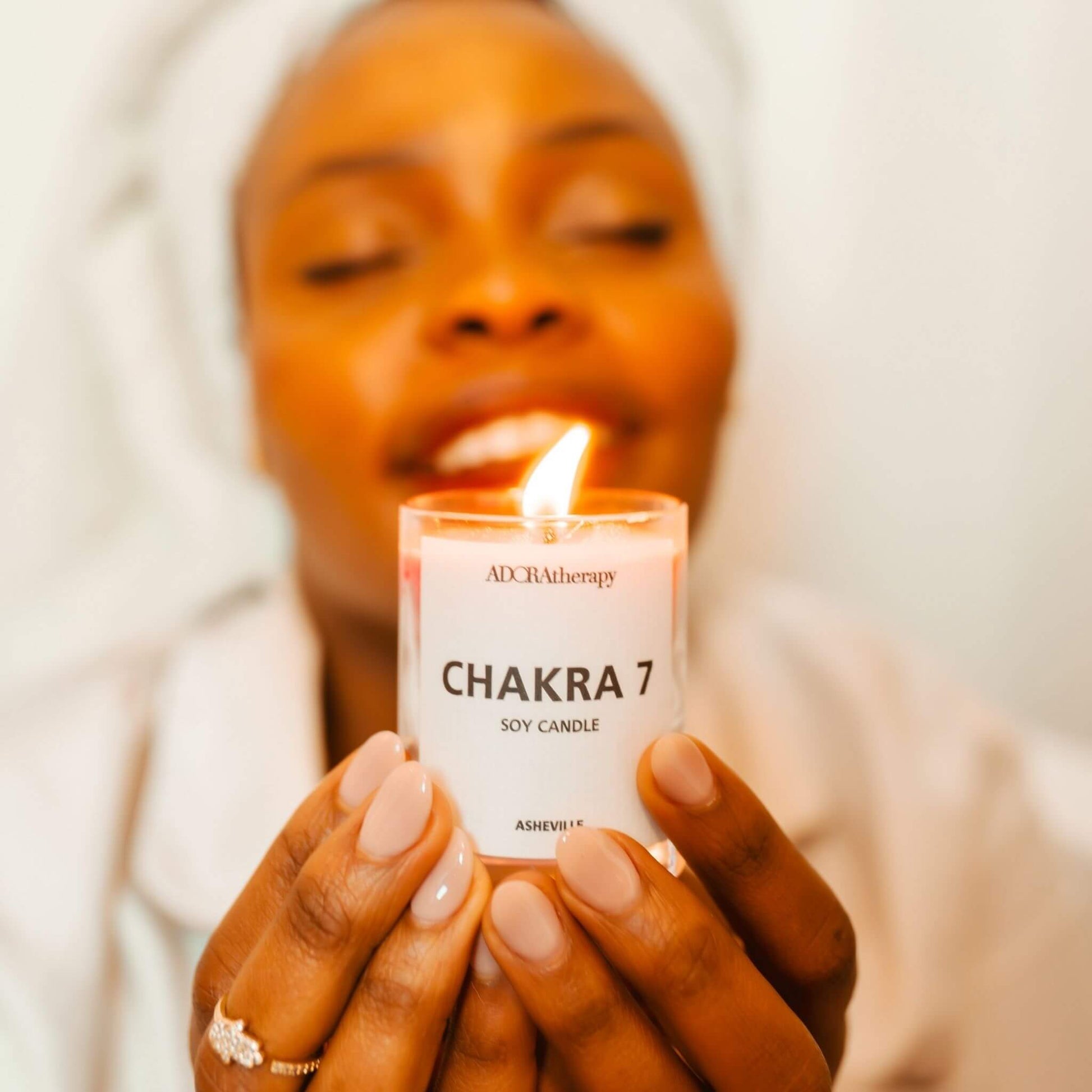 Crown Chakra Meditation Candle