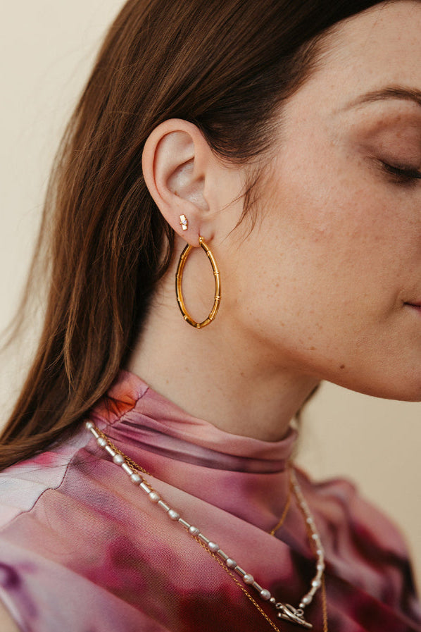 Muse Hoop Earrings - Gold