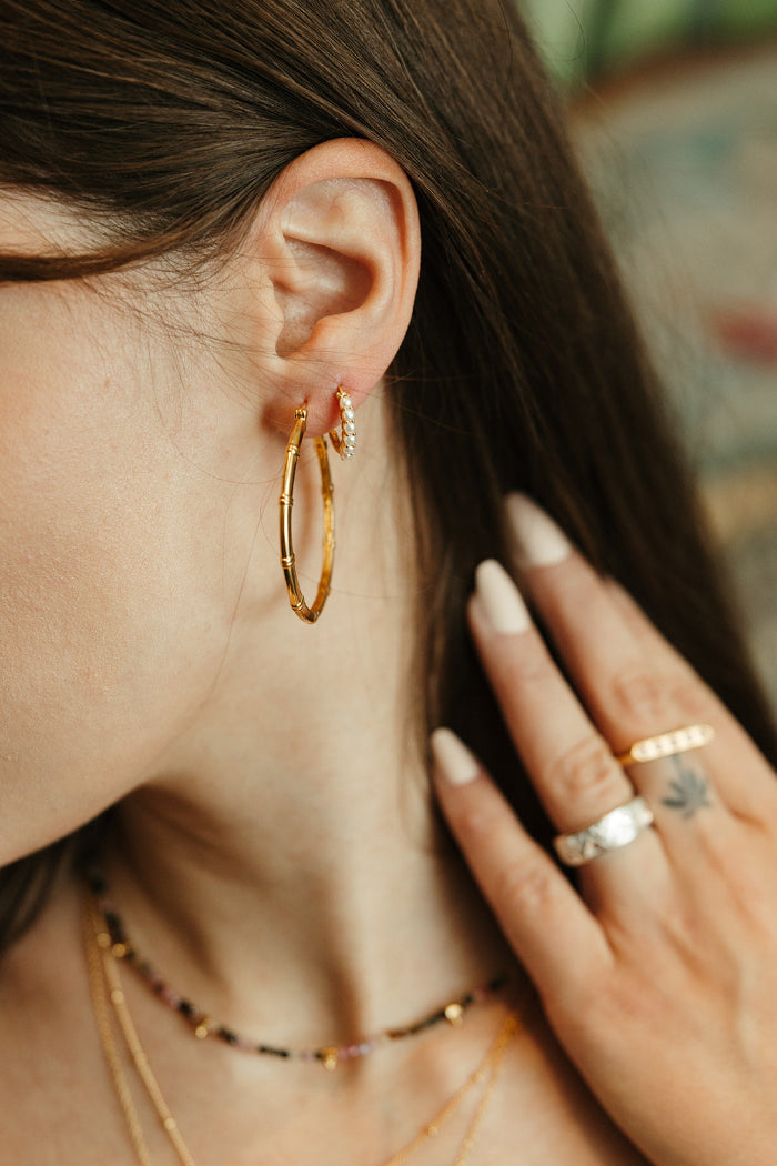 Muse Hoop Earrings - Gold