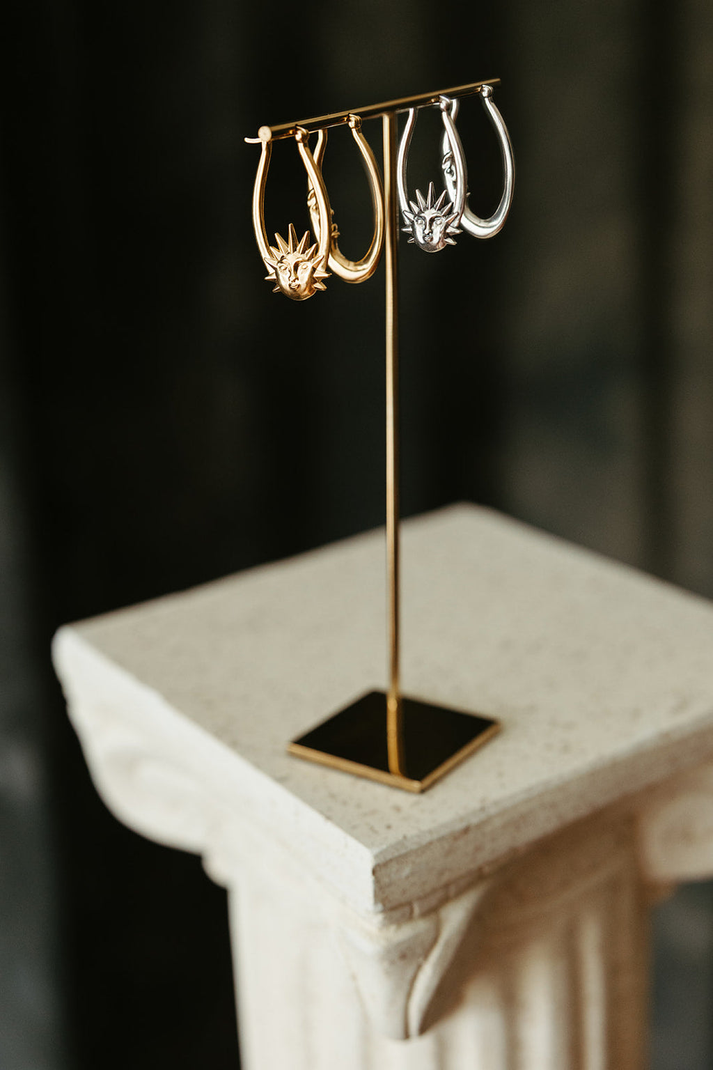 Day & Night Hoop Earrings - Gold