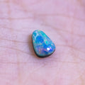 Pear Natural Australian Black Opal 0.43 ct Loose Gemstone Jewelry Making Design