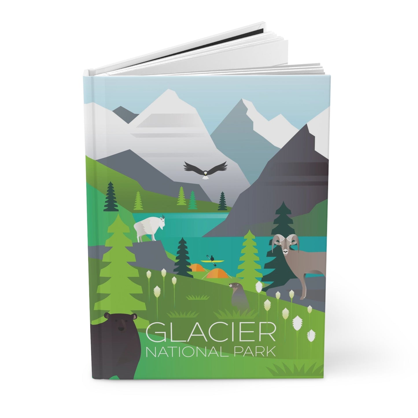 Glacier National Park Hardcover Journal