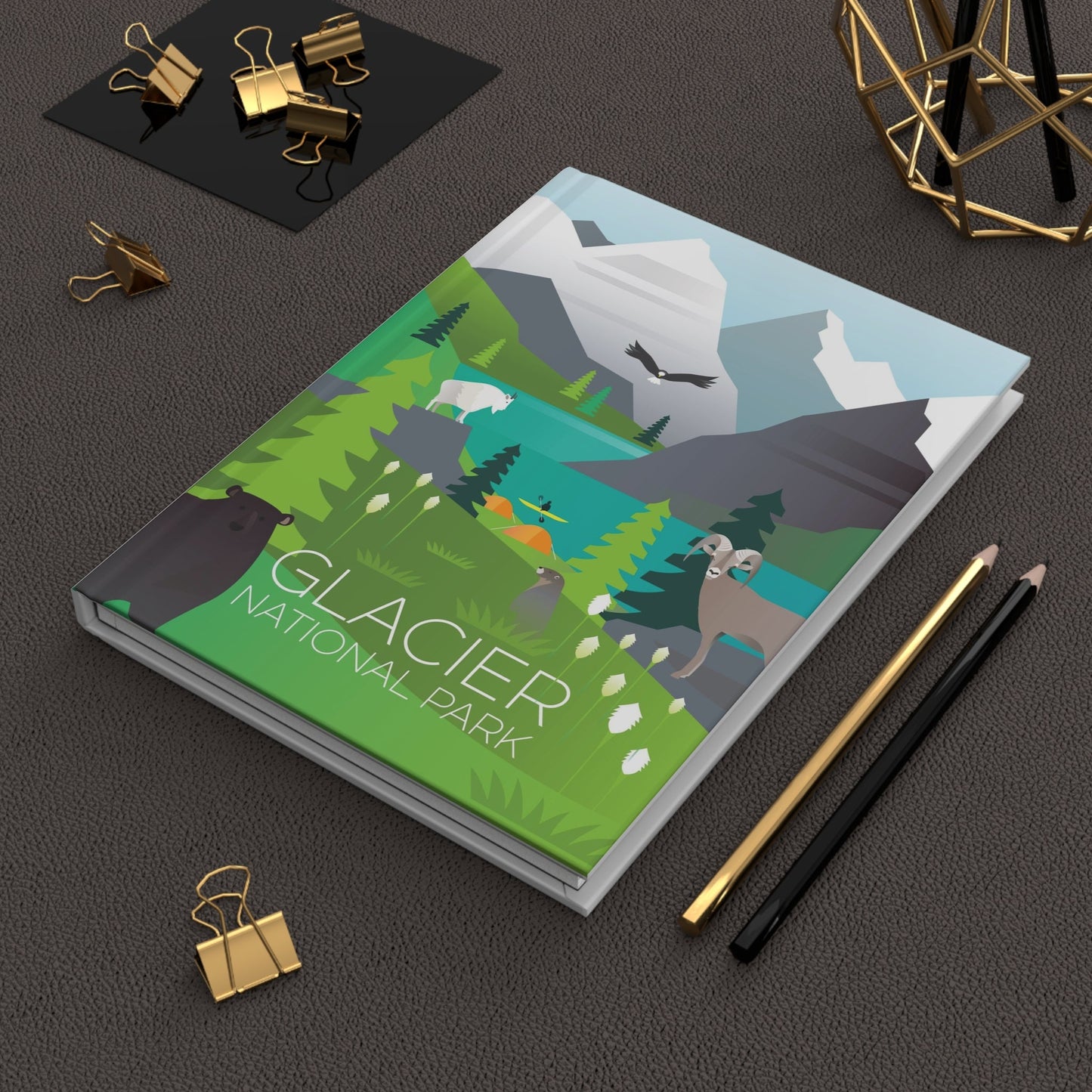 Glacier National Park Hardcover Journal