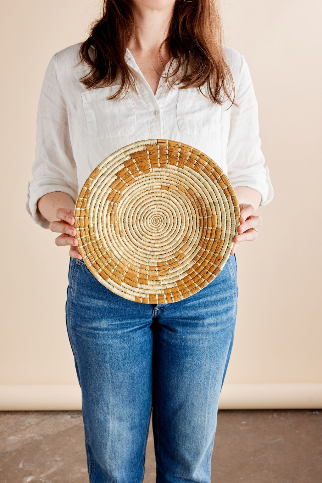 Bahari Banana Bark Wall Basket