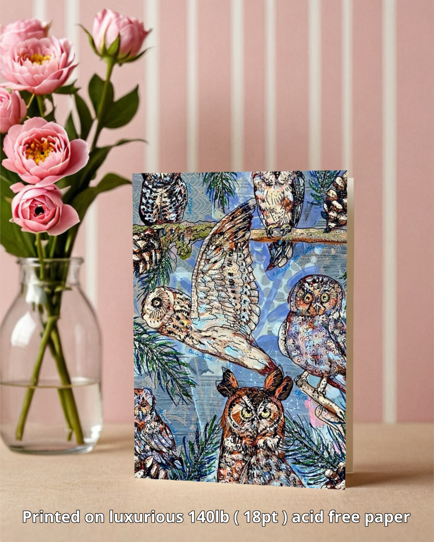 Owl Specimens - Greeting Card / Fine Art Print