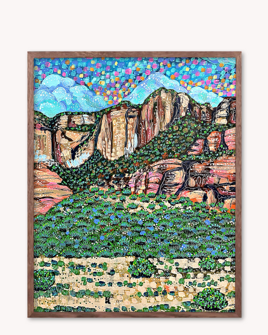Evergreen Sandstone Print