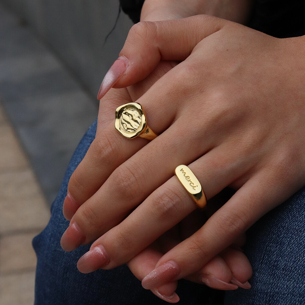 MERCI GOLD RING